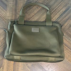 Dagne Dover Olive green Neoprene Ryan Laptop bag